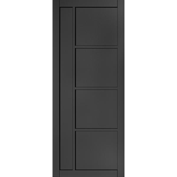 Deanta Brixton Prefinished Black Internal Door - DoorsDirect2u