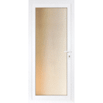 UPVC Full Panel Clear Glazed Back Doorset