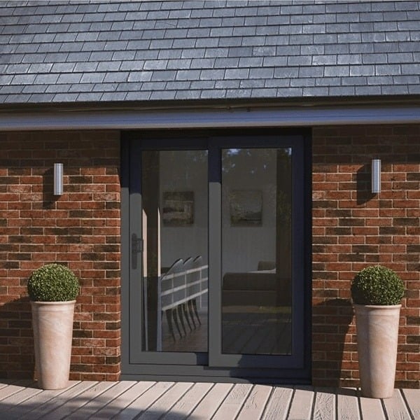 external french black doors